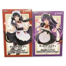 Date A Live V Coreful Figure Set Tohka Yatogami Kurumi Tokisaki Cat Ear Maid Ver