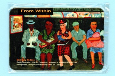 From Within - 1950 Ralph Fasenalla -    MTA Transit  Metrocard  Holder   Sealed