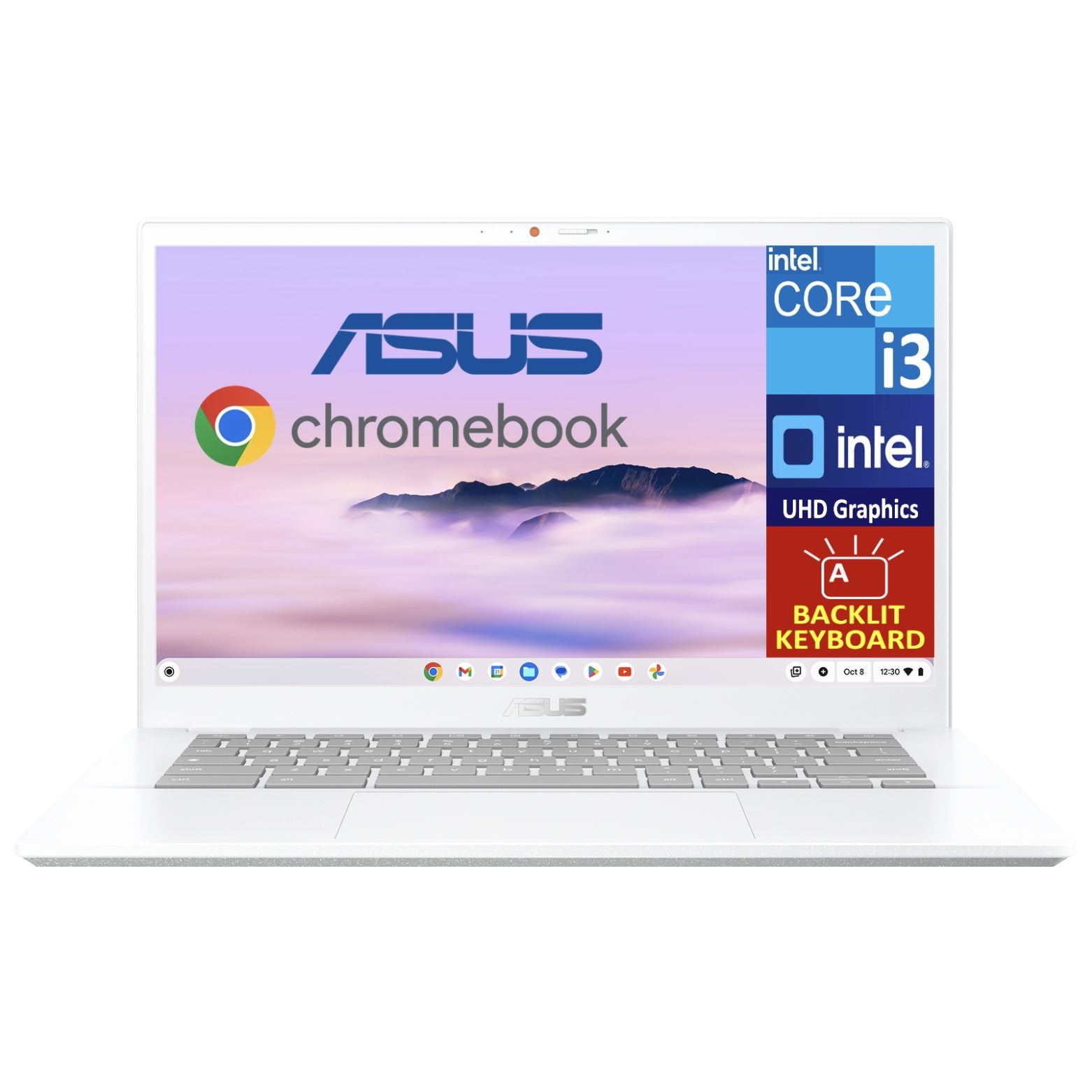 ASUS CX34 14.0" FHD Intel Core i3-1215U 3.30 GHz 8GB RAM 128GB SSD ChromeOS, WH