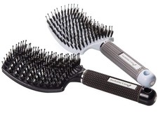 Boar Bristle Hair Brush set   Curved and Vented for Wet and Dry Detangling Hai