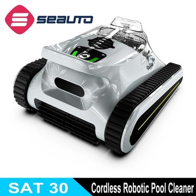 Seauto SAT30 Robotic Pool Cleaner 180 Min Runtime Wall Cleaning APP Support Gary