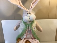 Conejito Conejo Pascua Peluche Piernas Largas Peluche Estante Cuidador Grande