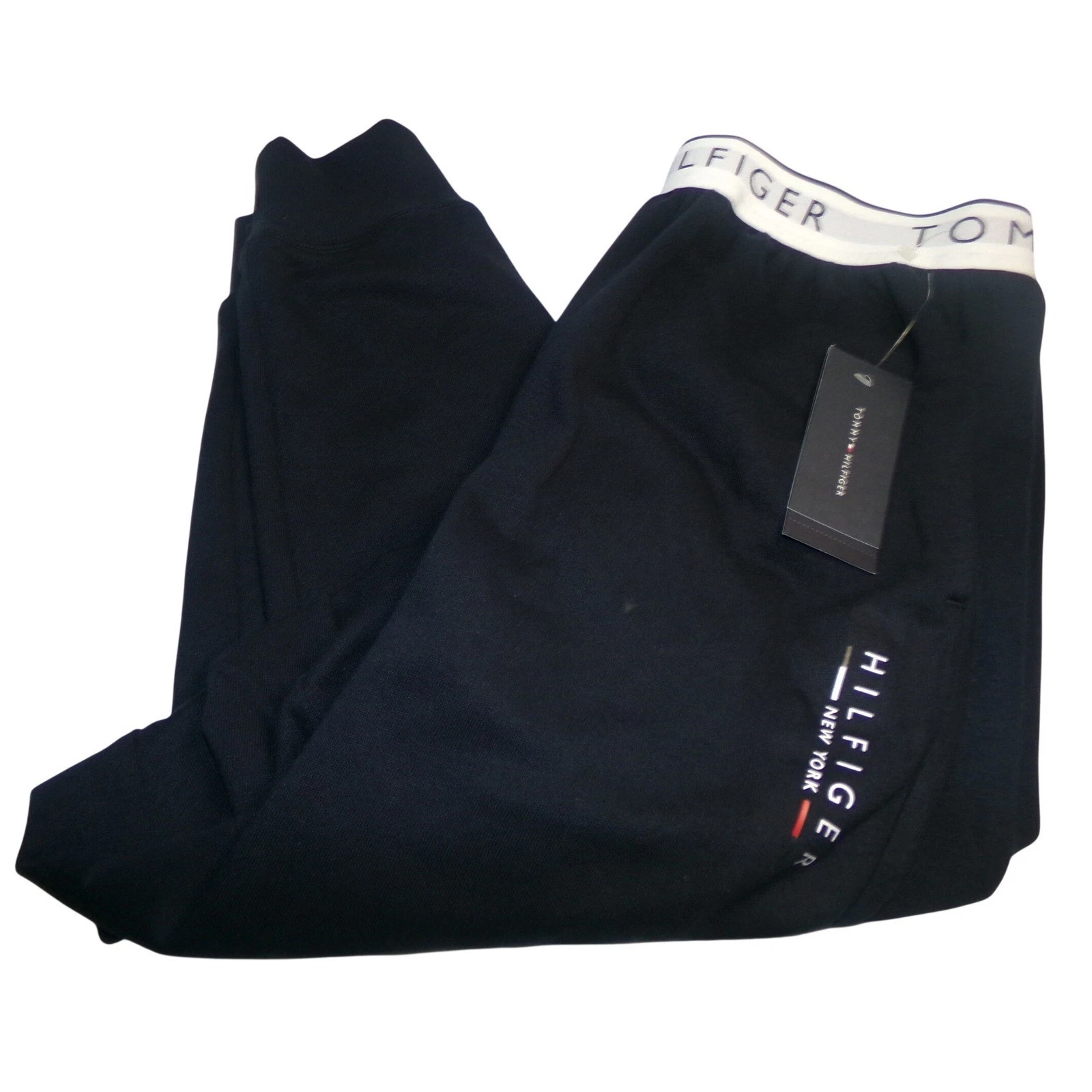 Tommy Hilfiger Mens MED Sleep Jogger Navy Pajama Bottoms NWT