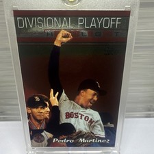 Topps 2000 Divisional Playoff Pedro Martinez #225 Red Sox Baseball Card