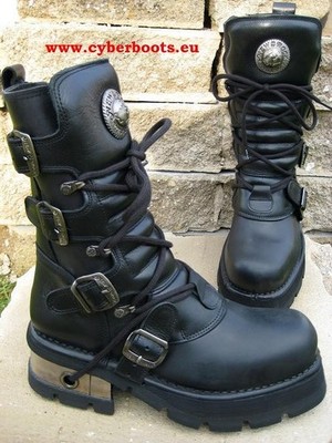 New Rock Boots Sorren 373 - S1 Gothic Biker schwarz Größe 36 bis 47