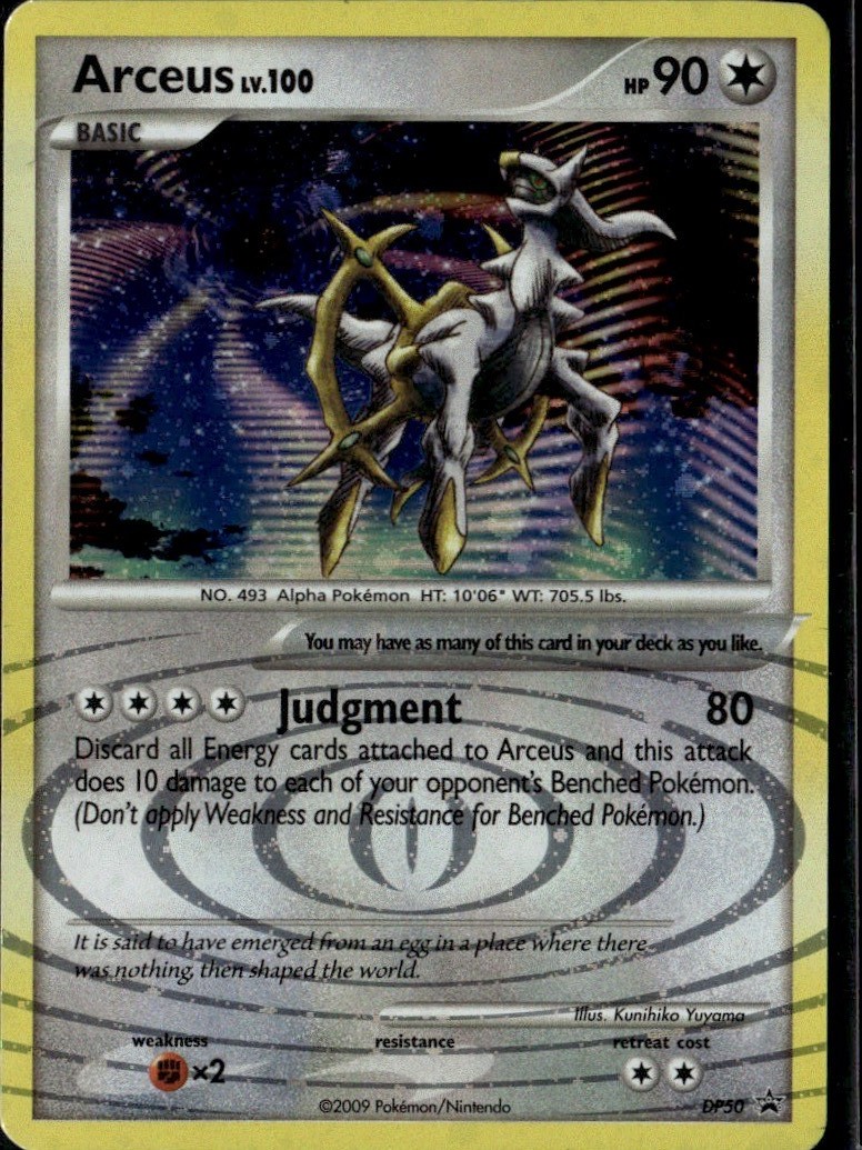 Arceus - Promo Diamond and Pearl Promos DP50 Colorless Holo Pokemon Card