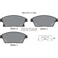 Textar 2503401 Bremsbelagsatz FüR Opel Chevrolet Cadillac Vauxhall Astra Zafira