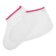 1 Pair Paraffin Wax Foot Covers Spa Liners White Cotton Polyester Foot Mask
