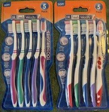 Dr Fresh Velocity Soft Bristle Toothbrushes - 5 Pack of 2