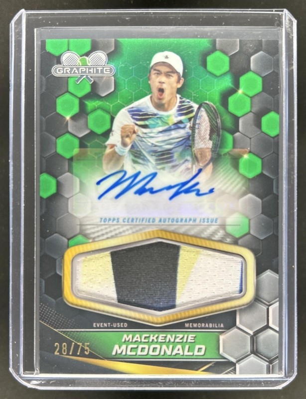 2024 Topps Graphite Mackenzie McDonald Relics Green Refractor Auto #/75