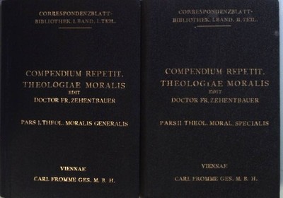 Compendium Repetitorum theologiae moralis (2 vols./ 2 Bände KOMPLETT) - Pars I: