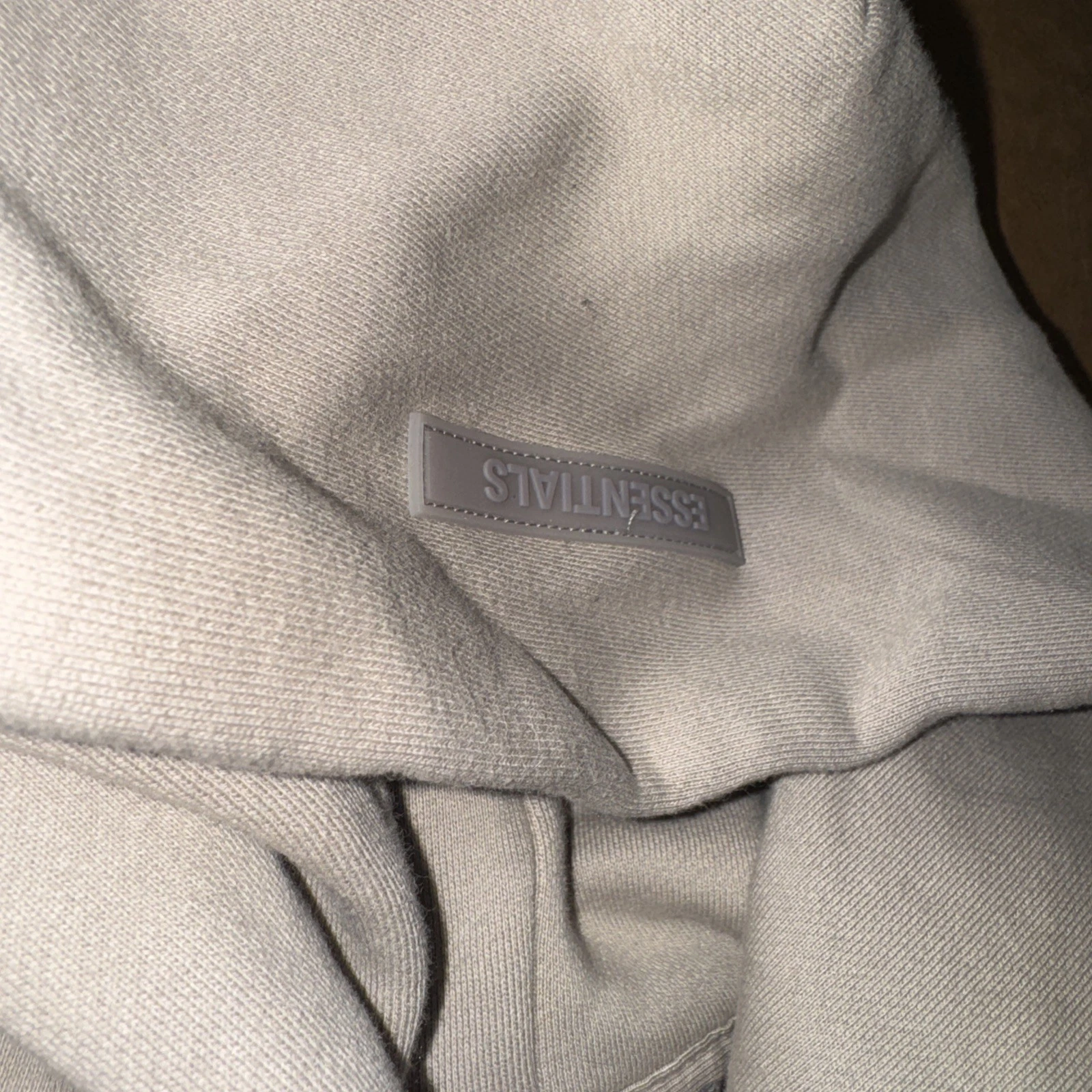 Felpa con cappuccio bambino Fear of God Essentials "Tan" taglia XXS (2 3) 192SU212133K FW21 nuova