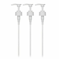 5 Liter Pumpspender f&uuml;r 5 Beh&auml;lter - 38 mm Schraubverschluss 3er Pack, wei&szlig;