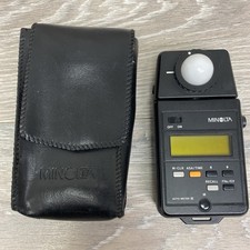 Minolta Auto Meter III 3 Handheld Light Exposure Meter With Case Tested Working