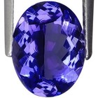 1.87 Ct IGI Certified AA Natural D Block Tanzanite Blue Violet Color Oval Cut — photo 3
