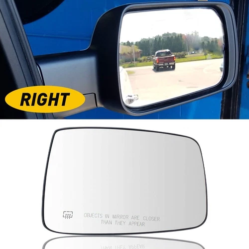 Exterior Mirror Glass Power Heated RH Passenger Side for Dodge Ram 1500 2500 EXV