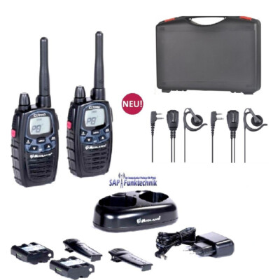 2er-Kofferset MIDLAND G7 Pro PMR+LPD mit 2x MA 24-L Pro Headset
