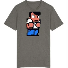 8 Bit  Fighter Character Retro Video Game Fan T Shirt