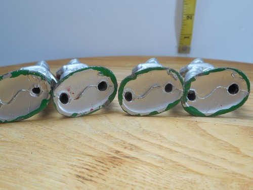 4 Vintage Barclay Manoil Medieval Armored Knights 70mm - Picture 7 of 7