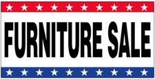 20x48 Inch FURNITURE SALE - Vinyl Banner Sign New - USA wb