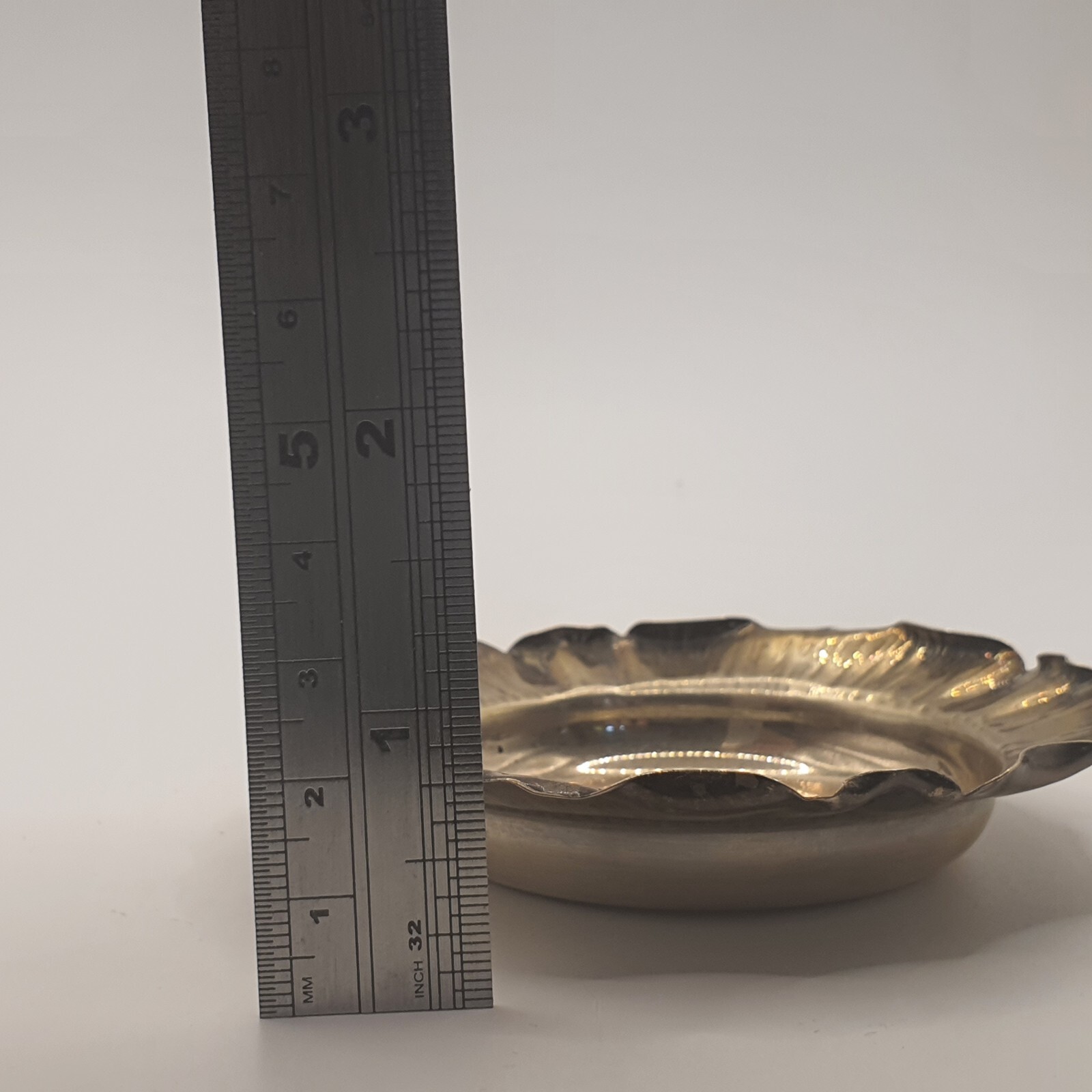 Photo 7 of Antique Birmingham 1889 Solid Sterling Silver Dish 36g, s4