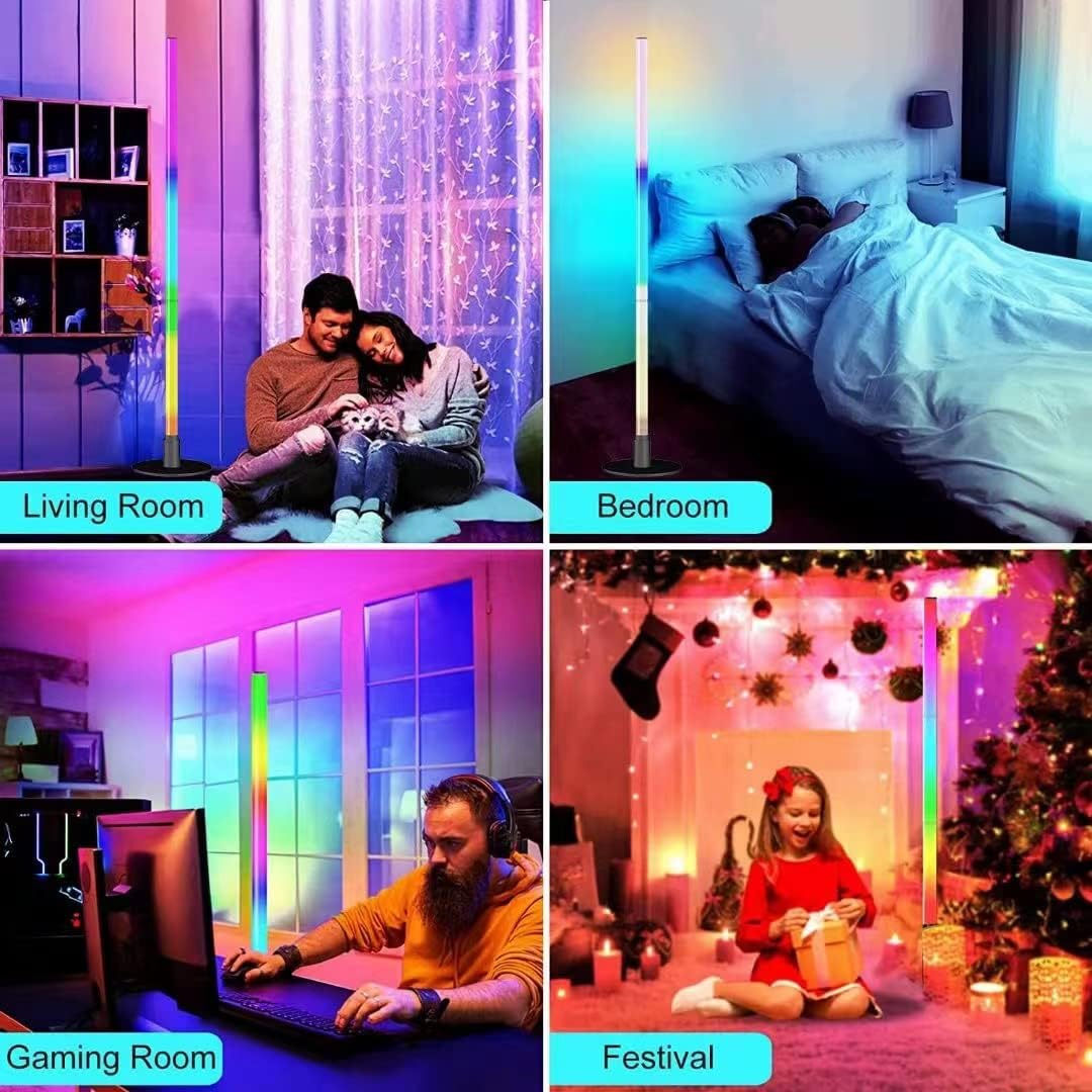 Dimmable RGB Color Changing LED Modern Floor Lamp Living Room Controlled NEW eBay