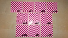 10 AUTHENTIC VANS SHOES CHEQUERED STICKERS #10 / DECALS