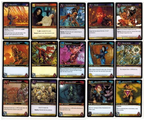 World of Warcraft Azeroth Trading Card Game Lot 15 Cards Blizzard 2006 WoW - Picture 1 of 1