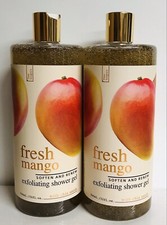 2-Pack Fresh Mango Soften  Renew Exfoliating Shower Gel with Chia Seeds 32 oz