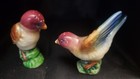  Vintage Flying  &Perched  Bird Salt and Pepper Shakers Ceramic, gorgeous colors — photo 2