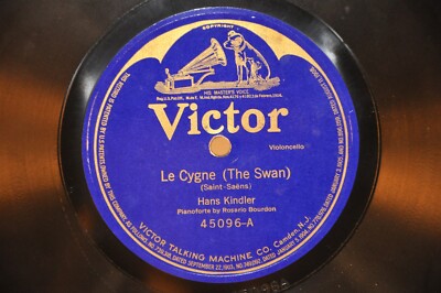VICTOR 78 RPM RECORD #45096 LE CYGNE / MELODY IN F A&B E+