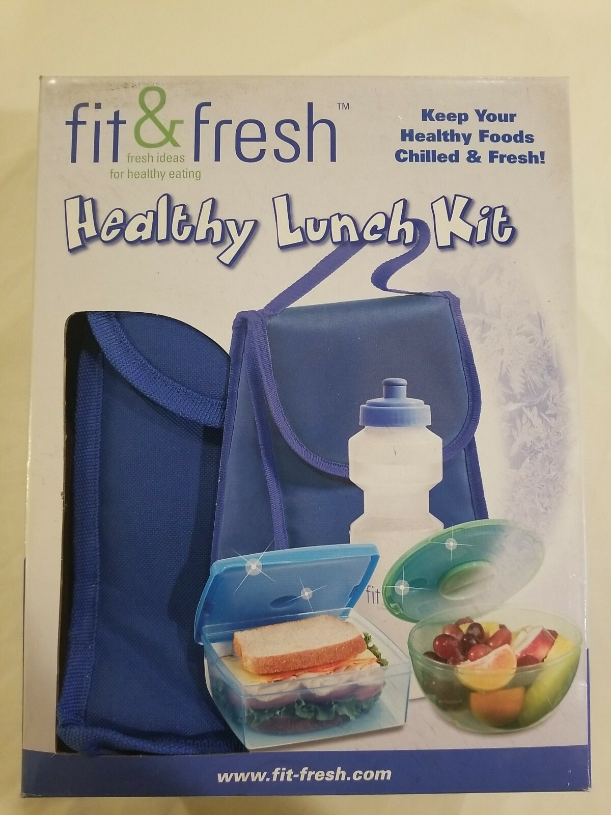 FIT & FRESH HEALTHY LUNCH KIT NEW IN OPEN BOX 4 PIECE BPA FR