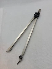 Vintage Weems & Plath #611 7" Matte Nickel Compass W. Germany 