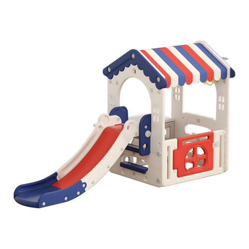 9 In 1 Toddler Slide, Kids Slide with Climber Playground, Indoor Outdoor Playset - Picture 3 of 13