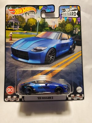 2024 Hot Wheels Premium Boulevard #90 Blue '23 Nissan Z Walmart