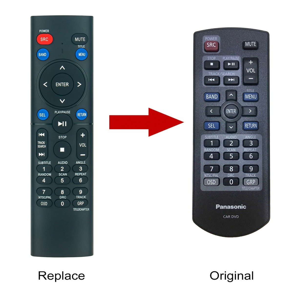 New YEFX999263A Replaced Remote For Panasonic AV System CQ-DX100W