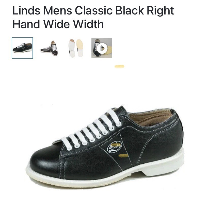 Linds Classic Black Men’s Wide Right Hand Bowling Shoes eBay