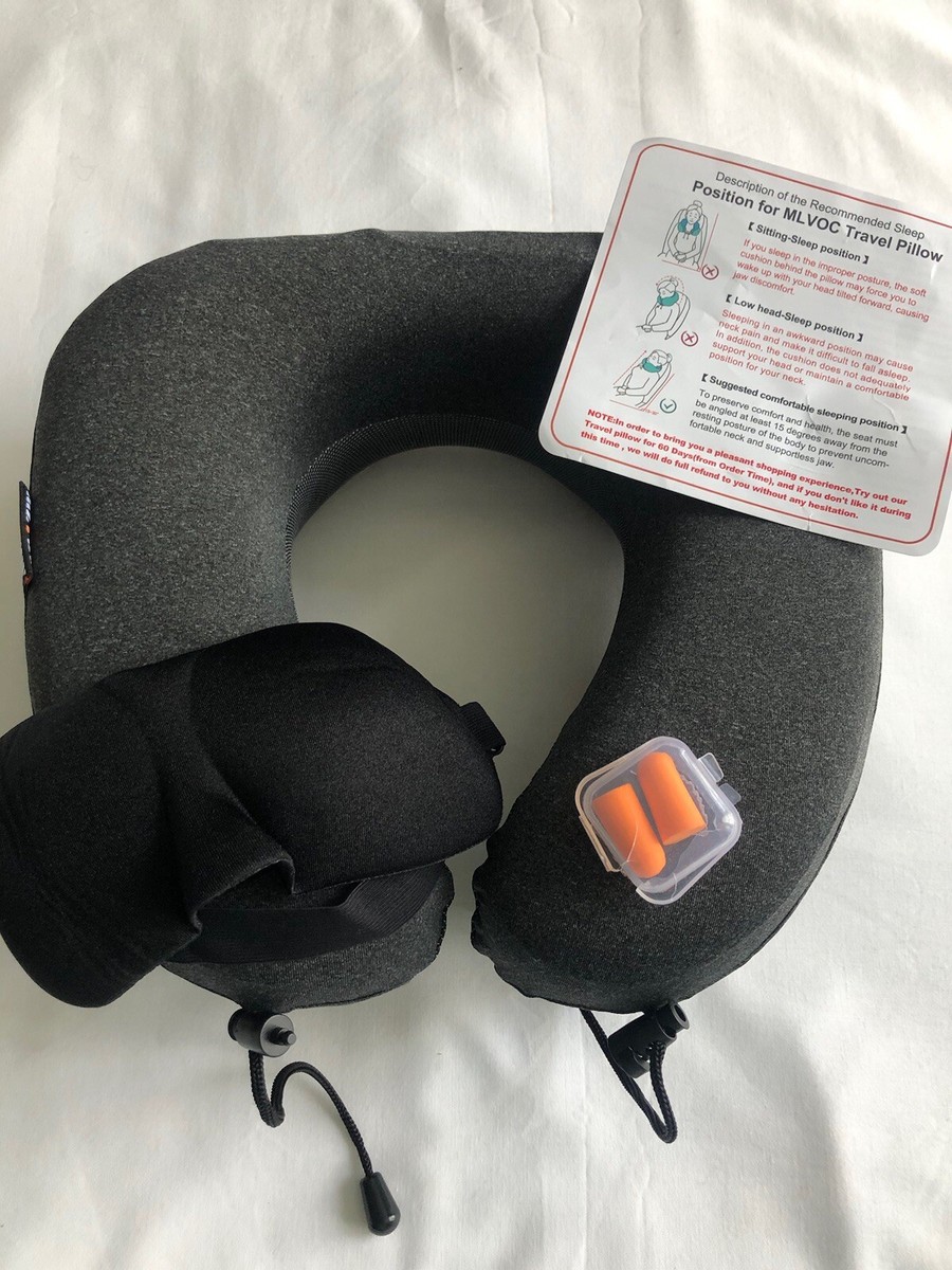Memory Foam U-Shaped Travel Pillow Neck Support Head Rest Car Plane Soft  Cushion