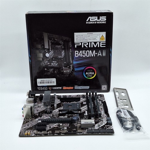 ASUS Prime B450M-A II AMD AM4 Micro ATX Motherboard 128GB DDR4 *READ*
