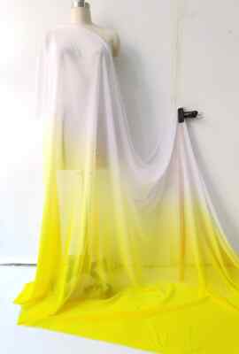 Ombre Chiffon 58'' Wide By Yard Gradient Chiffon Fabric Wedding Stage Material
