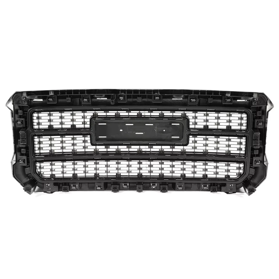 Chrome Front Grille ABS Grill W/ Snap For GMC Sierra 2500HD 3500HD 2015-2019 - Image 4 of 4