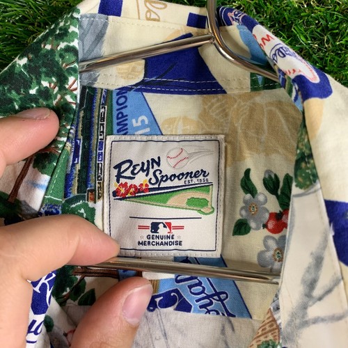 Reyn Spooner Hawaiian Spring Training MLB Kansas City Royals Shirt Small - Picture 3 of 9