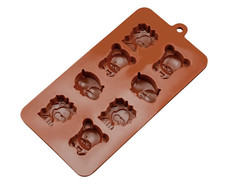 LION, HIPPO, BEAR MOLD, Silicone Fondant, Chocolate Mold Zoo Animals Candy Mold