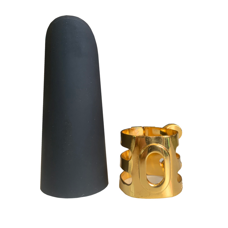 High Quality Gold Plated ALTO Saxophone mouthpiece Copper ligature w/Cap USA