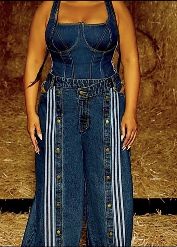 adidas x Ivy Park ultra wide leg jeans 