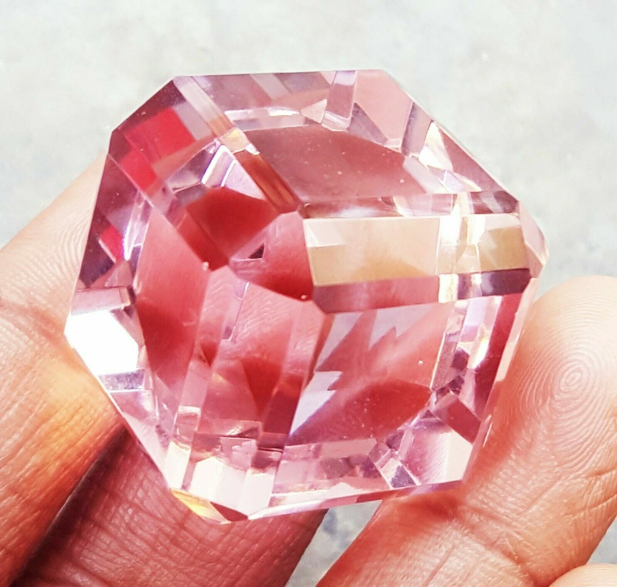 PIETRA PREZIOSA SFUSA Taglio Cubo Topazio Colore Verde Brasiliano - Foto 4