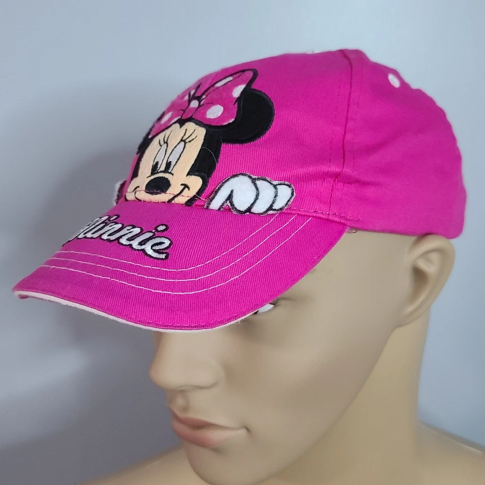 Disney Minnie Mouse Rosa Lunares Gorra de Béisbol Sombrero Correa Ajustable Foto 2 de 4