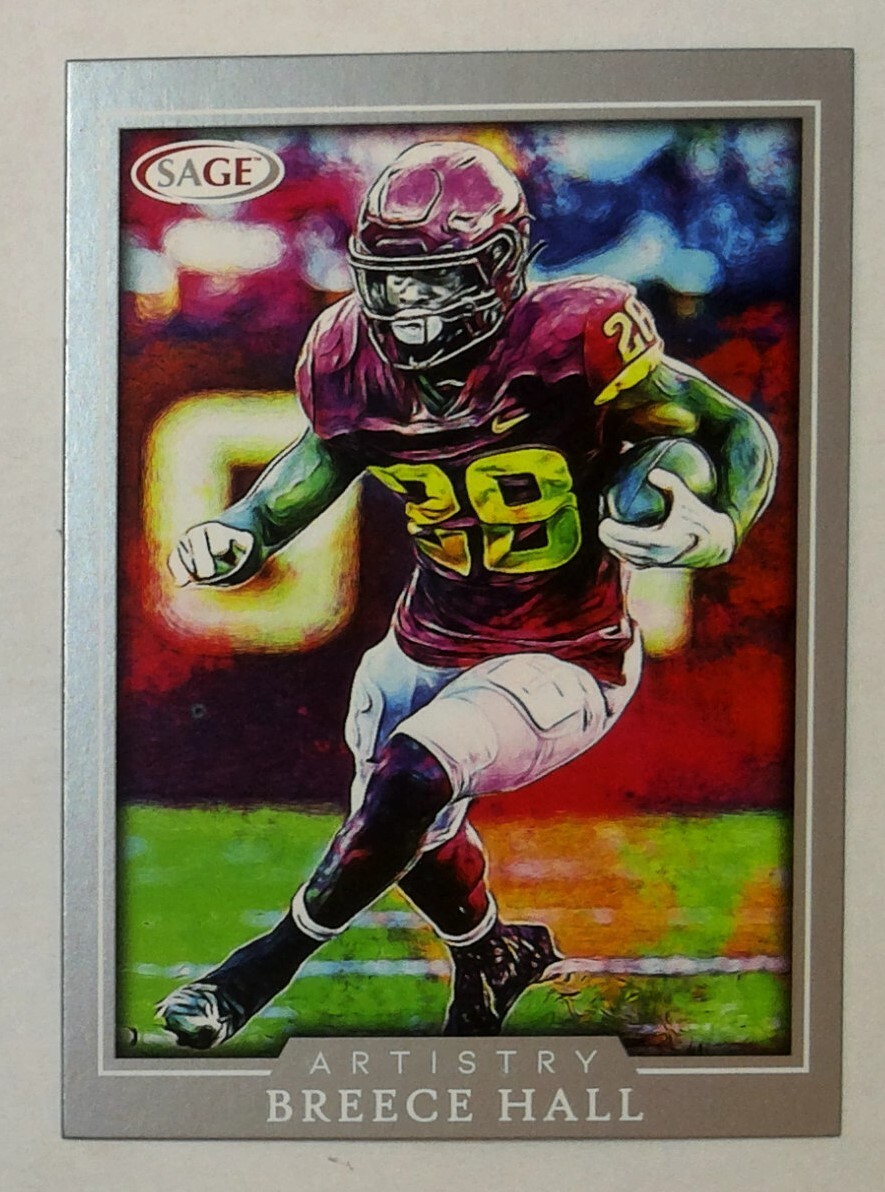 2022 SAGE HIT Artistry Silver Breece Hall Rookie RC #34 Jets