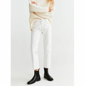 straight fit cropped jeans mango