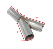 Stainless Steel 63mm (2.5") Exhaust Y-Pipe Split – Custom Exhaust Fabrication Co